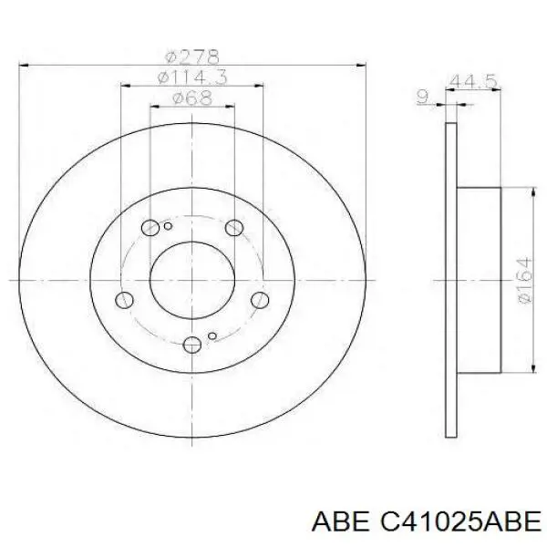 C41025ABE ABE Дисковый тормоз