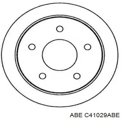 Задний тормозной диск ABE C41029ABE цена, от 24.19 USD