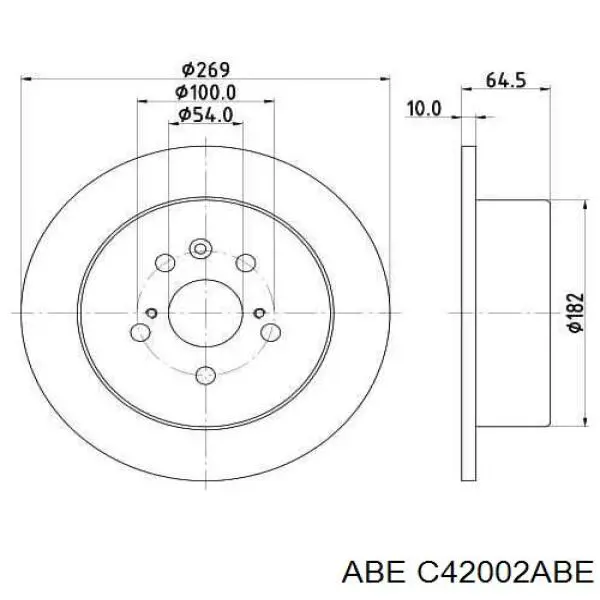 Тормозные диски C42002ABE ABE
