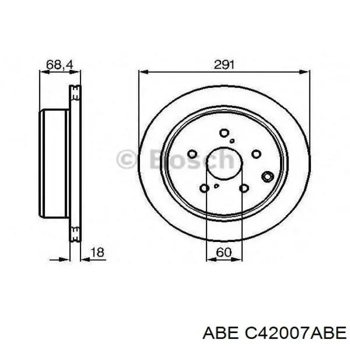Тормозные диски C42007ABE ABE