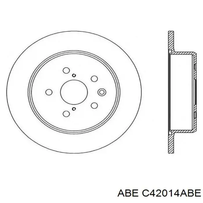 Задний тормозной диск ABE C42014ABE цена, от 28.52 USD