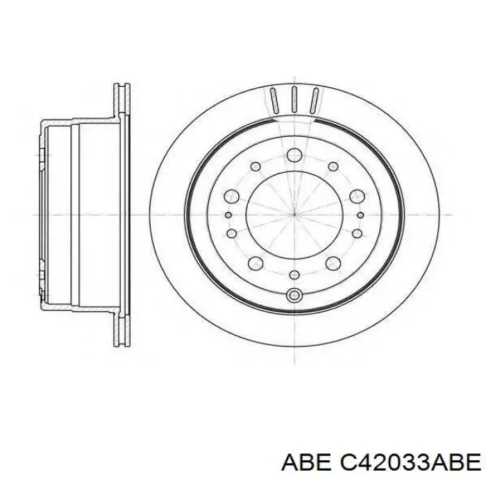 Купить C42033ABE ABE Диск тормозной задний