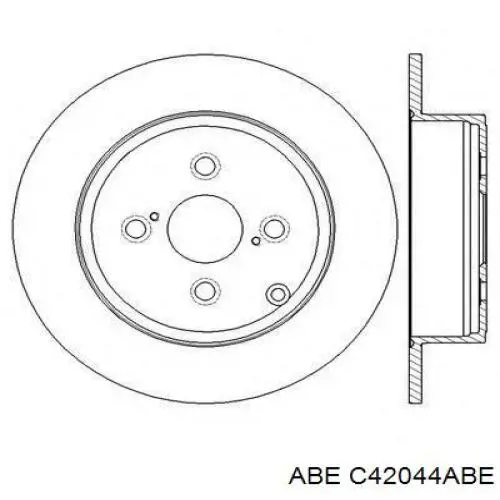 Задний тормозной диск ABE C42044ABE цена, от 21.67 USD