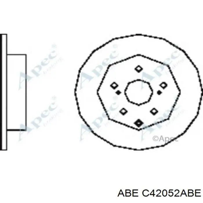 Купить C42052ABE ABE Диск тормозной задний