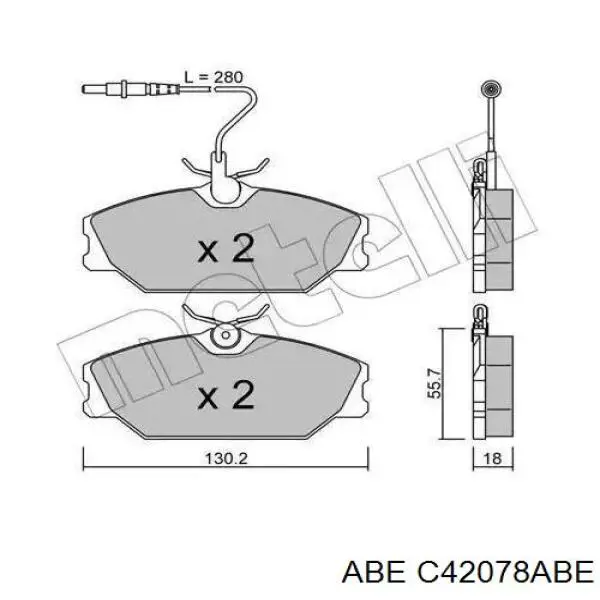 Тормозные диски C42078ABE ABE