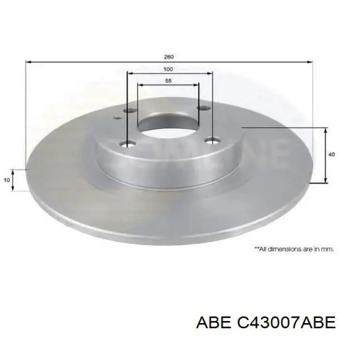 Тормозные диски C43007ABE ABE