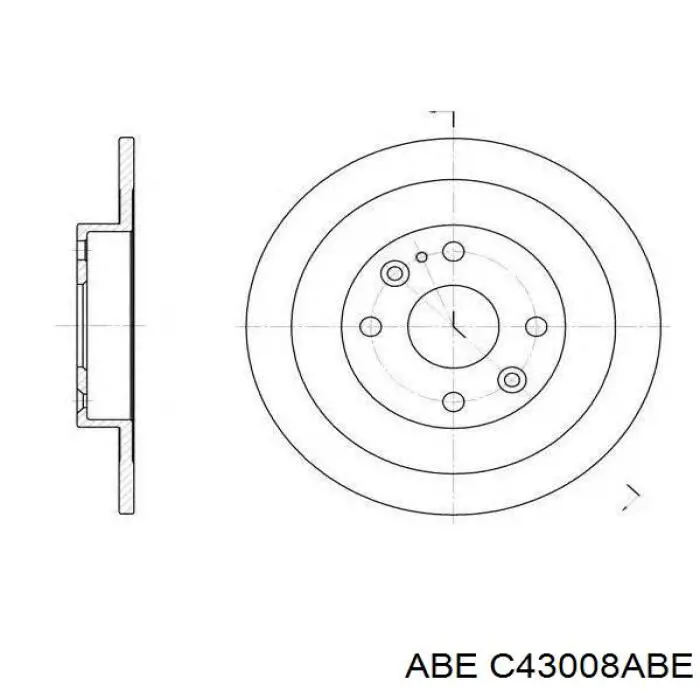 C43008ABE ABE Дисковый тормоз