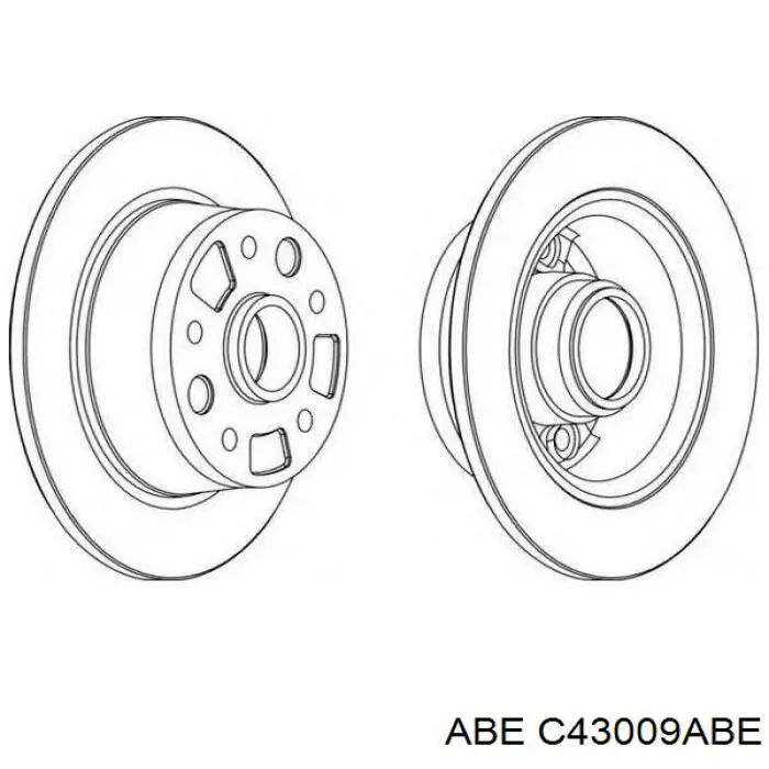 Тормозные диски C43009ABE ABE