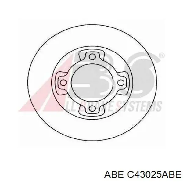 Задний дисковый тормоз ABE C43025ABE