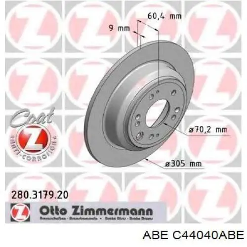 C44040ABE ABE Дисковый тормоз