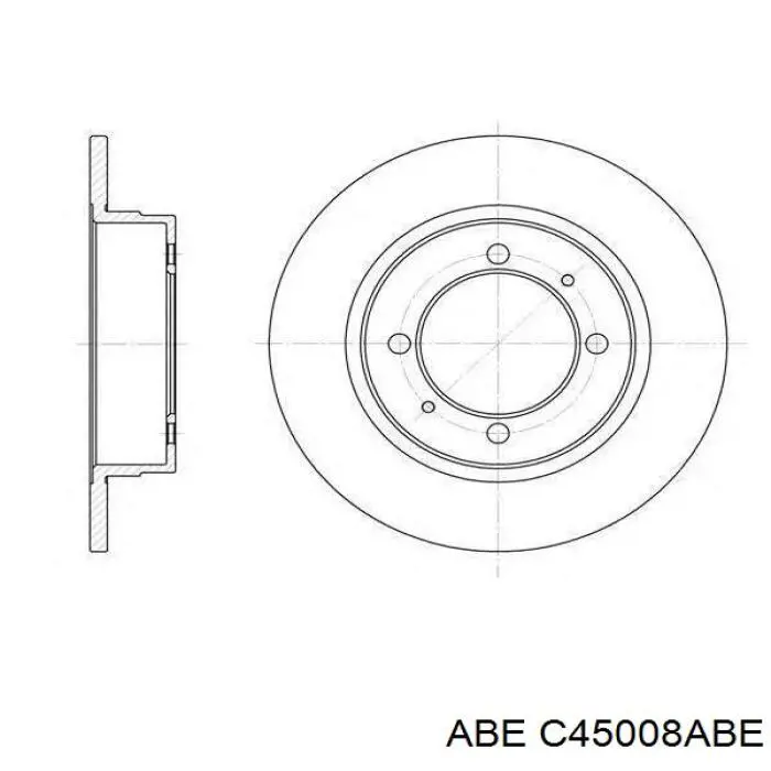 Купить C45008ABE ABE Диск тормозной задний