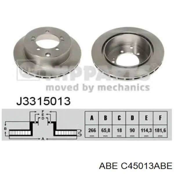 Тормозные диски J3315013 Jakoparts