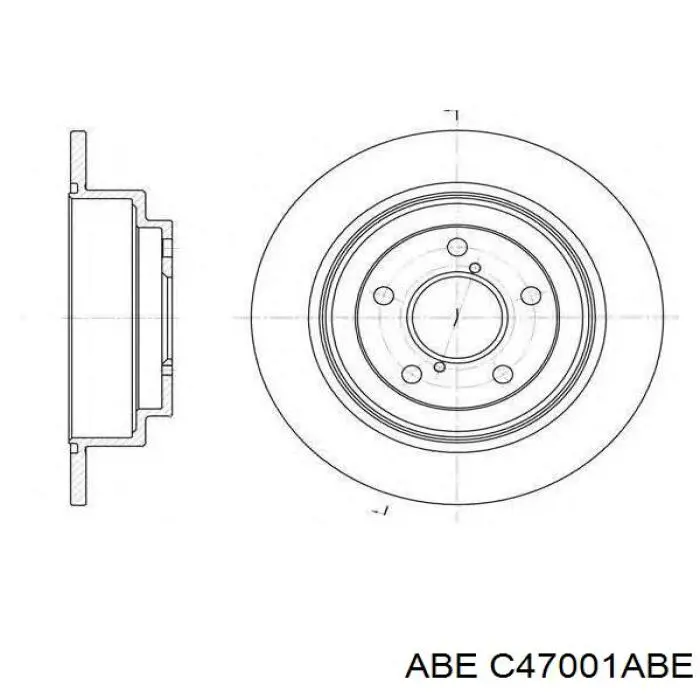 Задний дисковый тормоз ABE C47001ABE