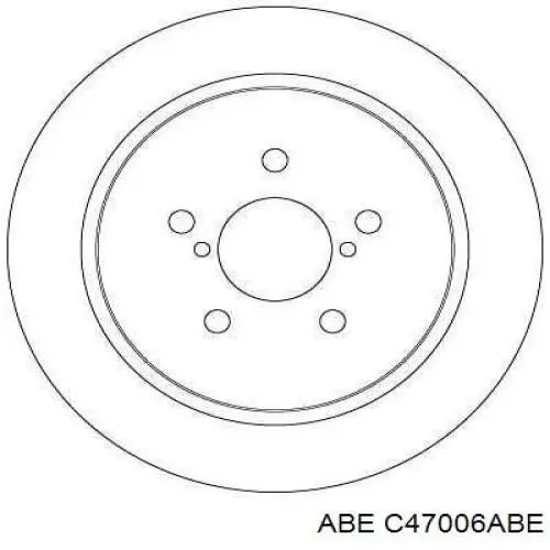 Купить C47006ABE ABE Диск тормозной задний
