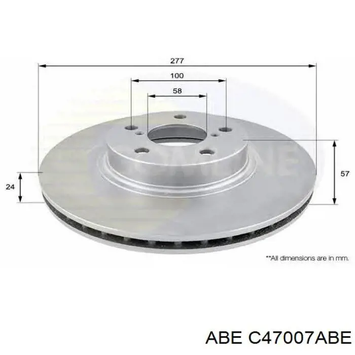Тормозные диски C47007ABE ABE