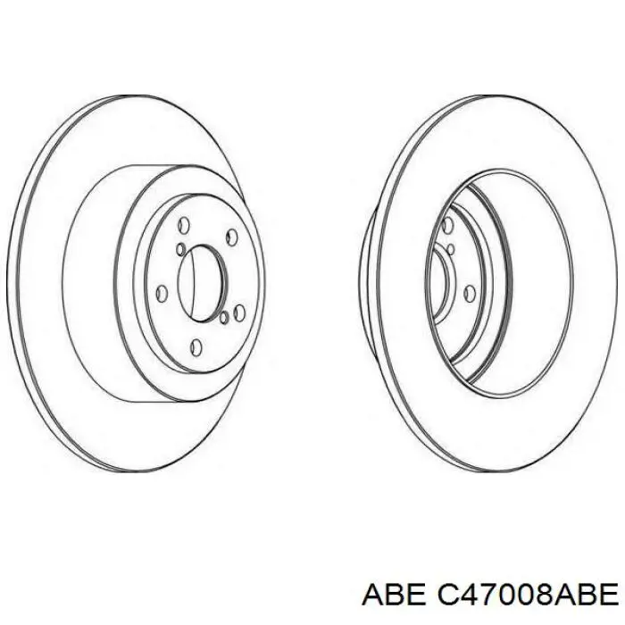 Задний дисковый тормоз ABE C47008ABE