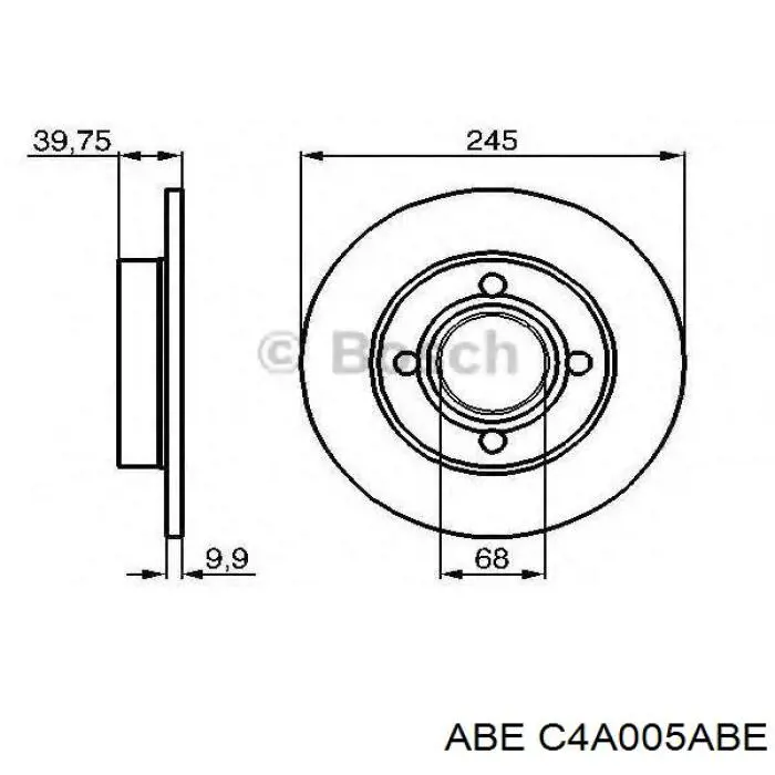 Тормозные диски C4A005ABE ABE