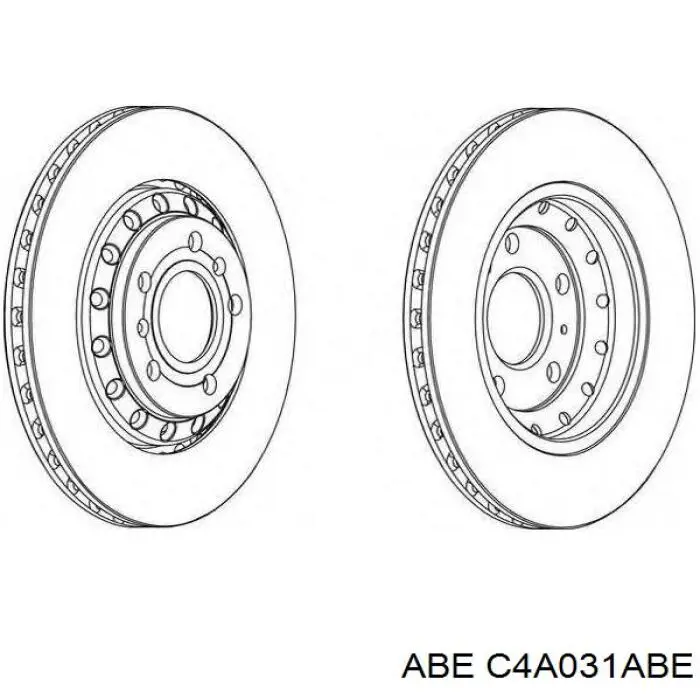 Передние тормозные диски C4A031ABE ABE