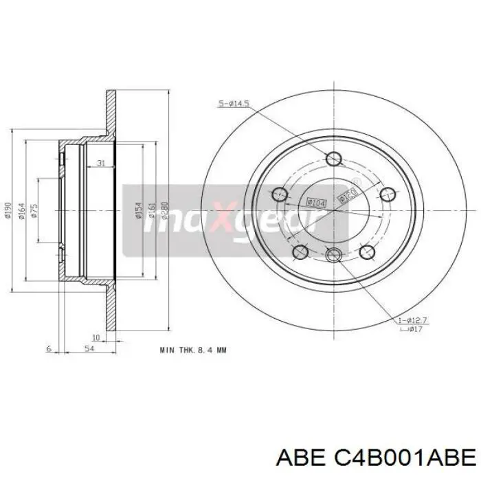 Тормозные диски C4B001ABE ABE