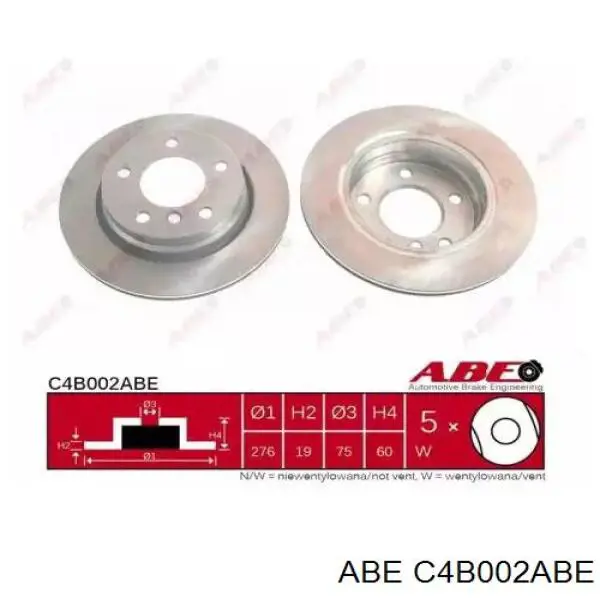 Тормозные диски C4B002ABE ABE