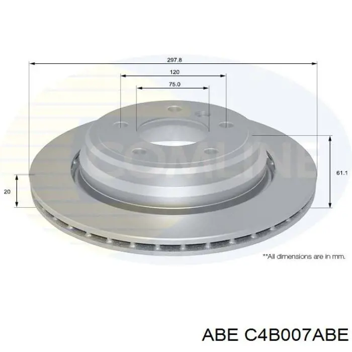 Тормозные диски C4B007ABE ABE