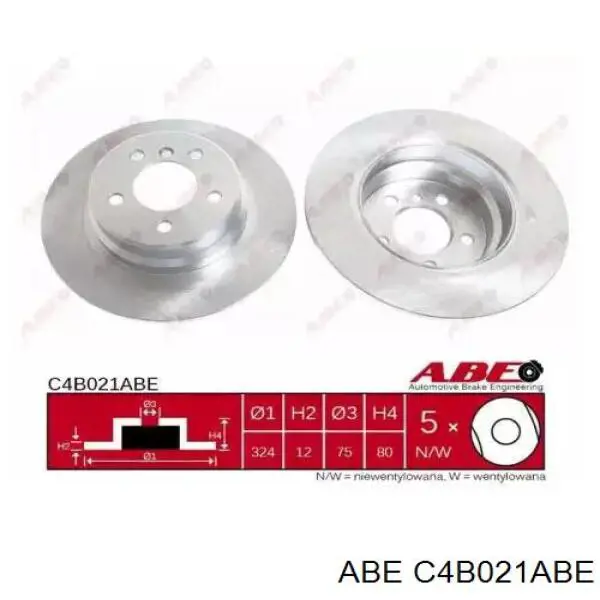 Тормозные диски C4B021ABE ABE