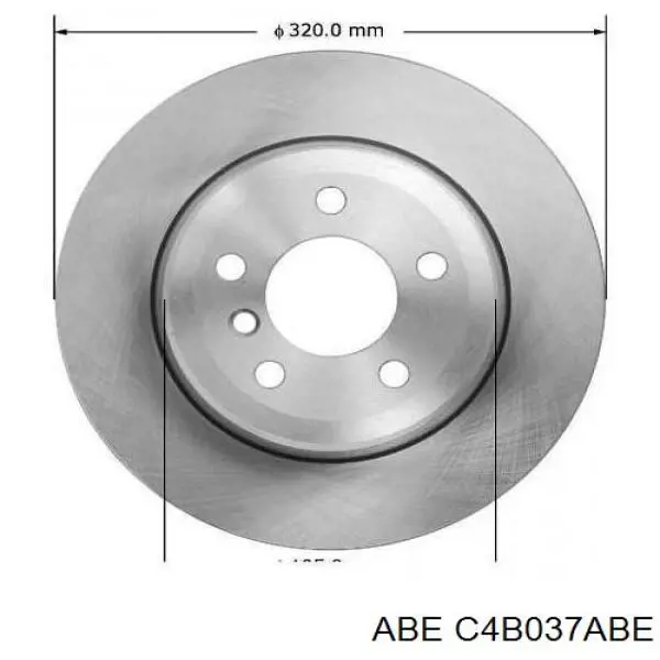 Купить C4B037ABE ABE Диск тормозной задний