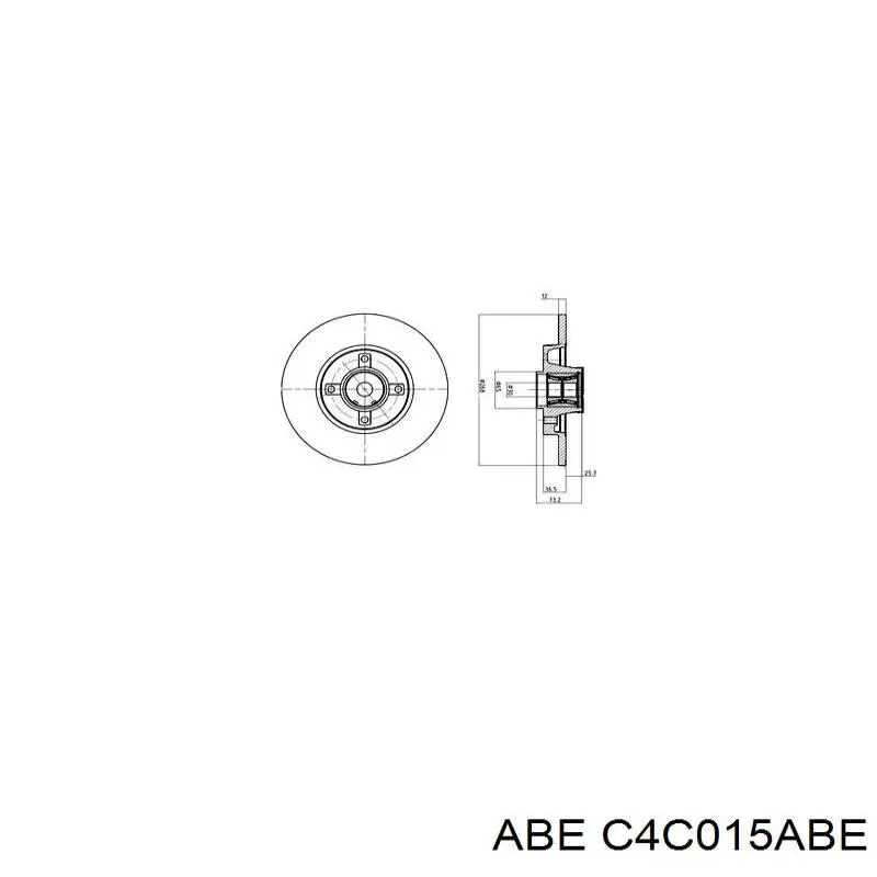 Купить C4C015ABE ABE Диск тормозной задний