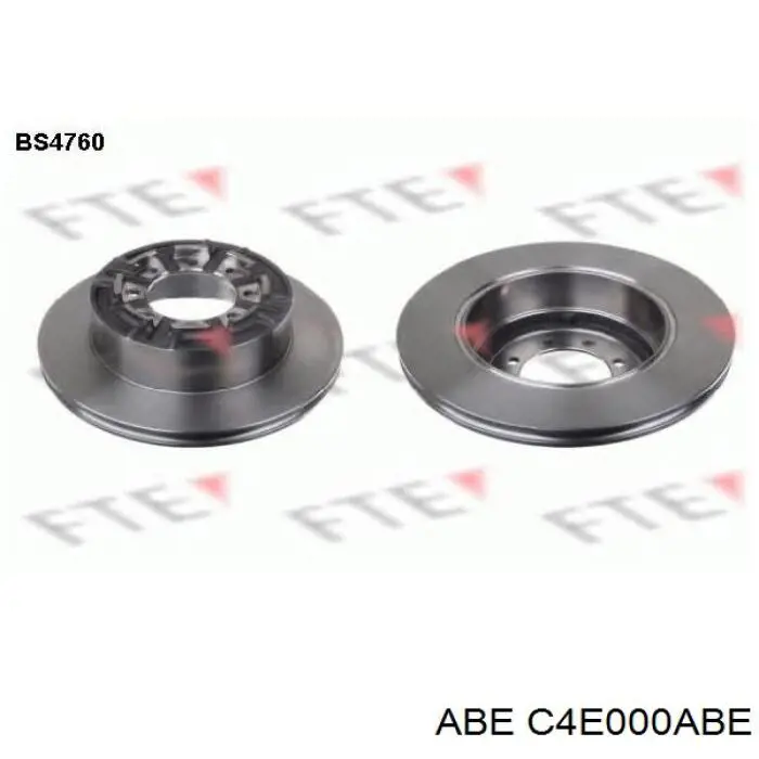 Задний тормозной диск ABE C4E000ABE цена, от 44.98 USD