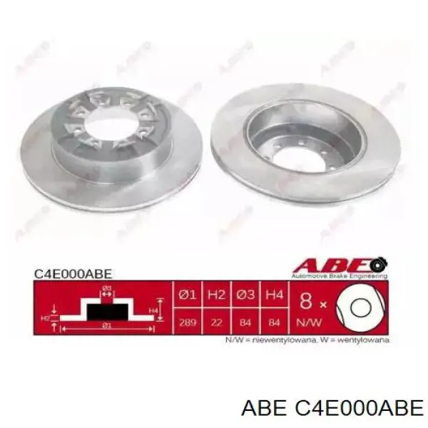 Тормозные диски C4E000ABE ABE