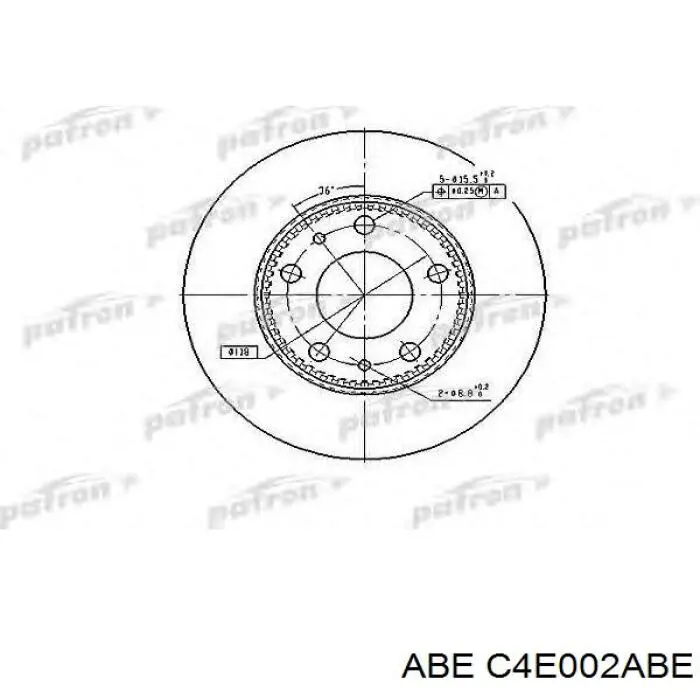 Купить C4E002ABE ABE Диск тормозной задний