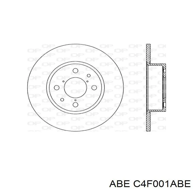 Задний тормозной диск ABE C4F001ABE цена, от 20.27 USD