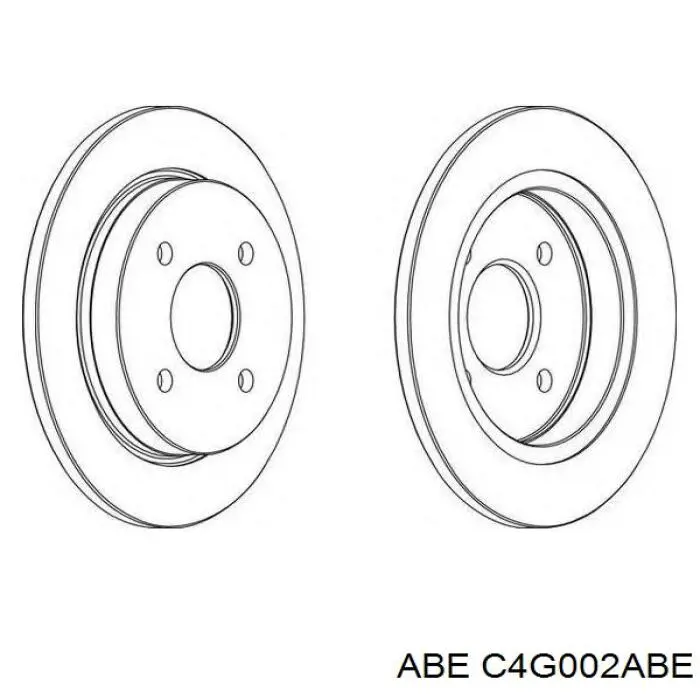 Задний дисковый тормоз ABE C4G002ABE
