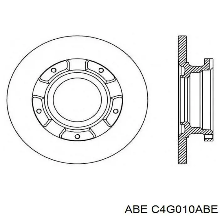 Задний тормозной диск ABE C4G010ABE цена, от 43.23 USD