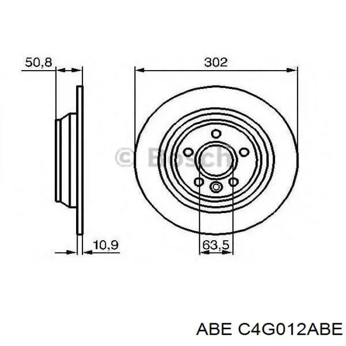 C4G012ABE ABE Дисковый тормоз