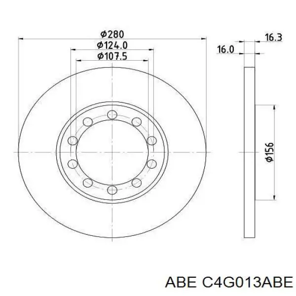 C4G013ABE ABE Дисковый тормоз