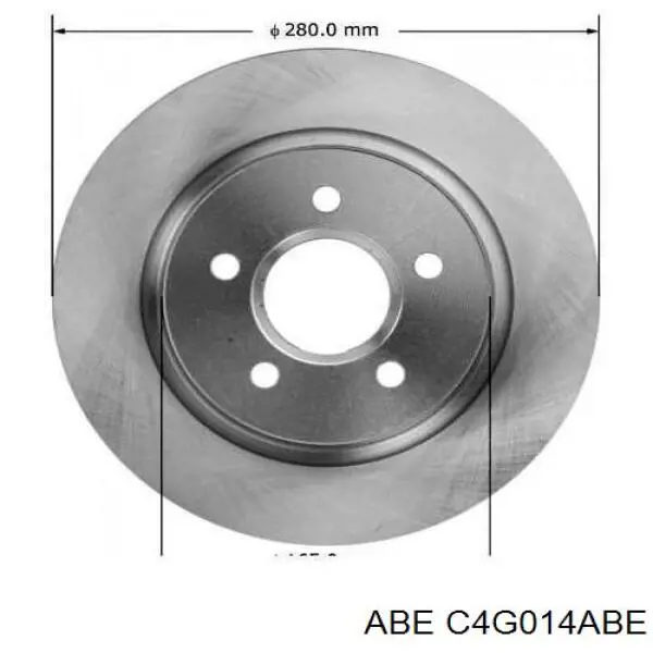 Купить C4G014ABE ABE Диск тормозной задний