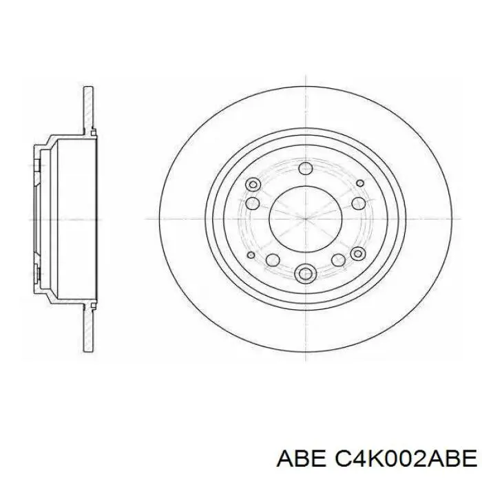 Задний дисковый тормоз ABE C4K002ABE