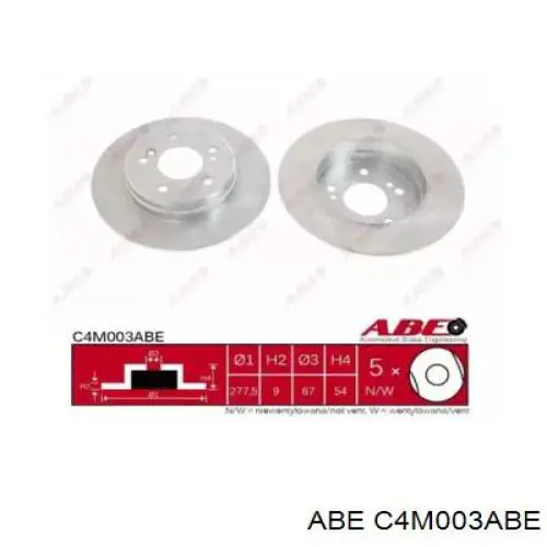 C4M003ABE ABE Дисковый тормоз