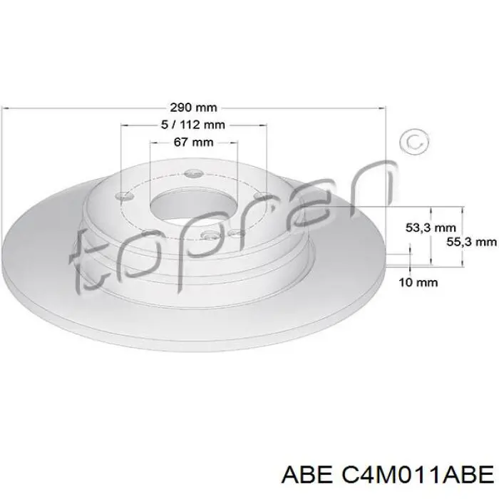Тормозные диски C4M011ABE ABE