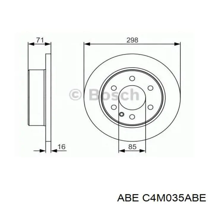 Тормозные диски C4M035ABE ABE