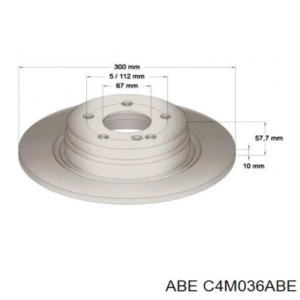 C4M036ABE ABE Диск тормозной передний