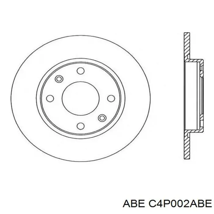 Тормозные диски C4P002ABE ABE