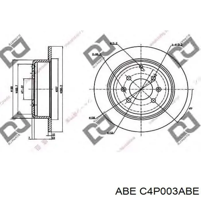 Тормозные диски C4P003ABE ABE