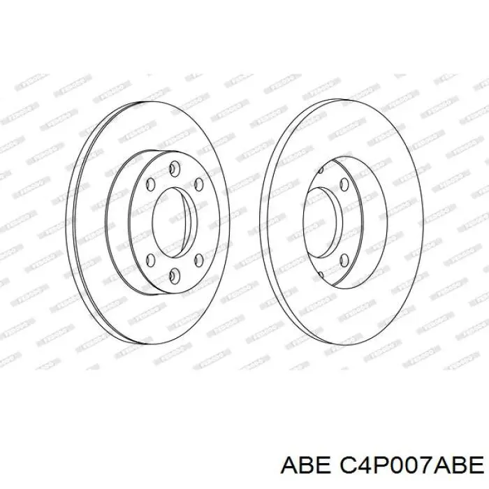 Купить C4P007ABE ABE Диск тормозной задний