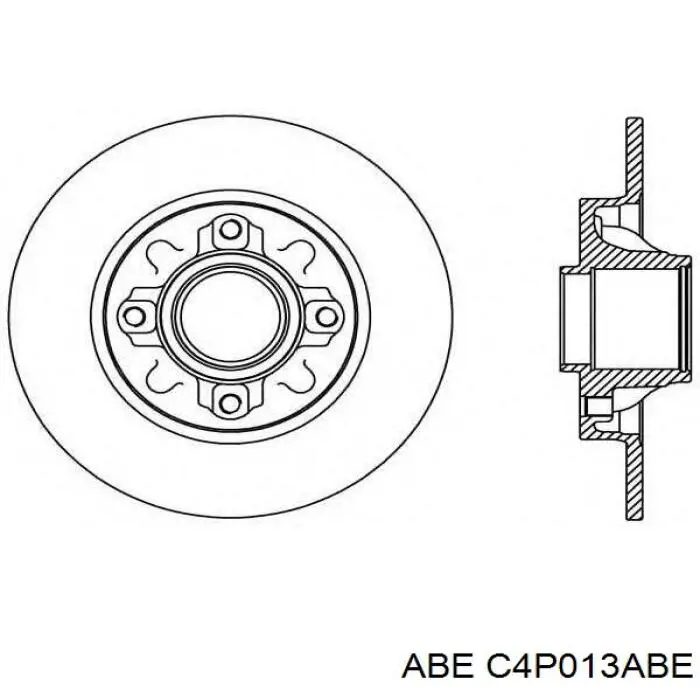 Задний дисковый тормоз ABE C4P013ABE