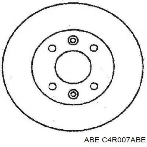 Тормозные диски C4R007ABE ABE