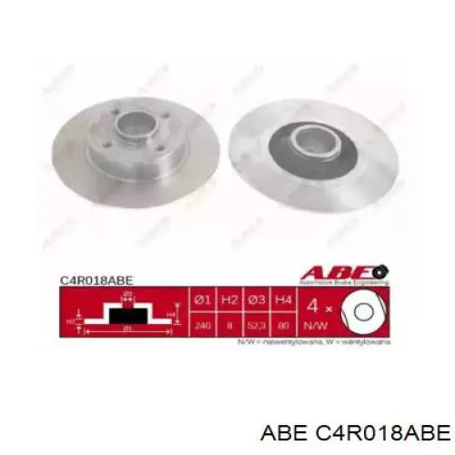 C4R018ABE ABE Дисковый тормоз
