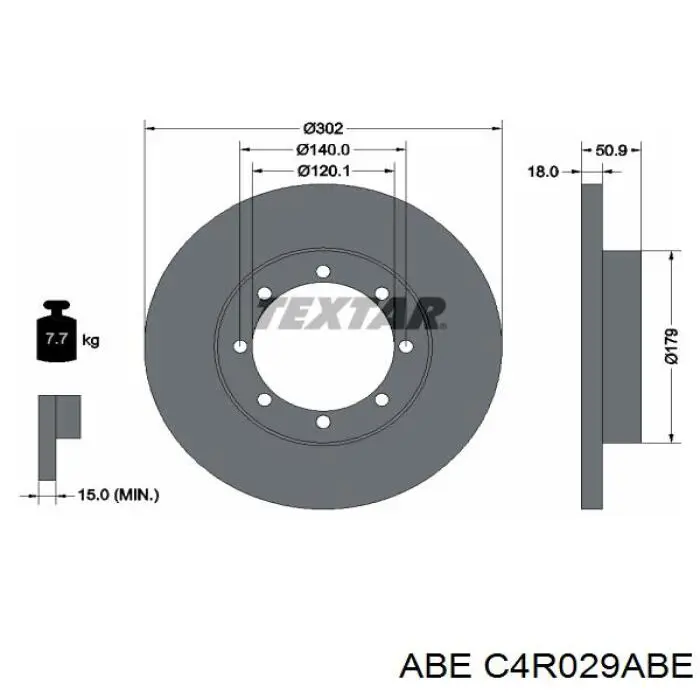Купить C4R029ABE ABE Диск тормозной задний