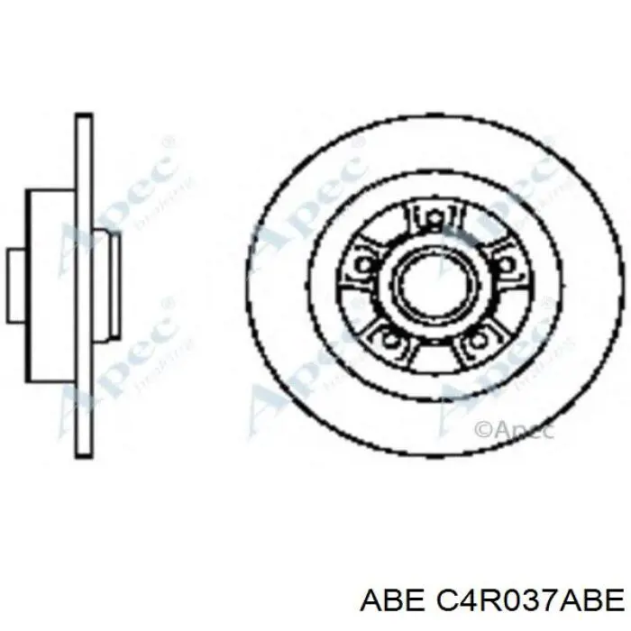 Тормозные диски C4R037ABE ABE